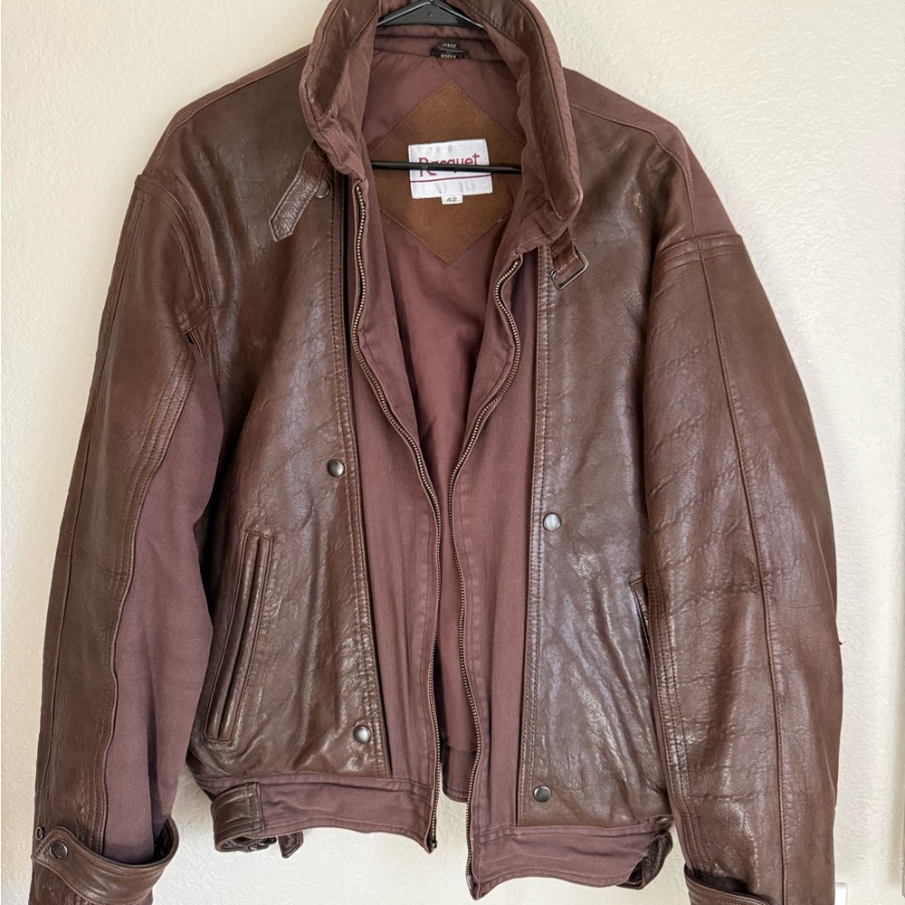 Racquet Vintage Leather Jacket